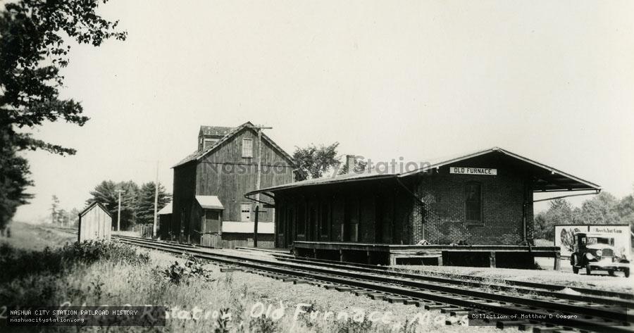 Postcard: Boston & Albany Railroad Station, Old Furnace , Massachusetts